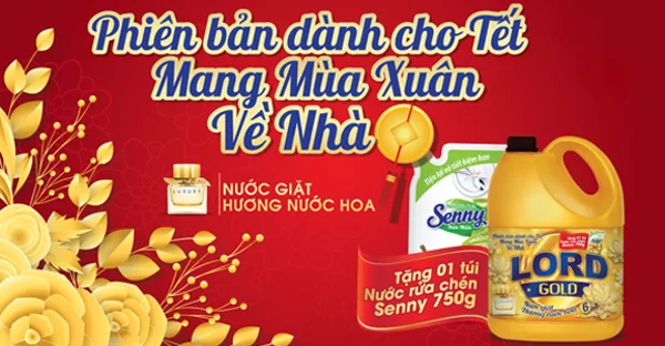 Buy Lord Gold perfume-scented laundry liquid and get Senny dishwashing liquid free (LIMITED QUANTITY)