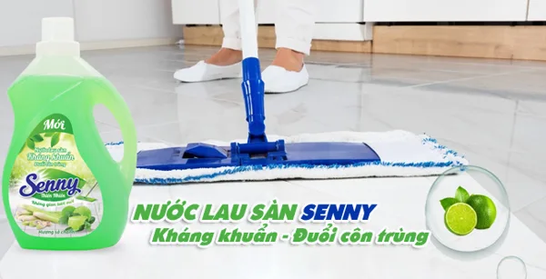 Natural Senny floor cleaner with lemongrass flavor, antibacterial and effective insect repellent