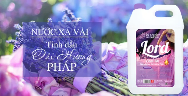 Lord fabric softener with French lavender essential oil has a long lasting scent, for a whole day of relaxation