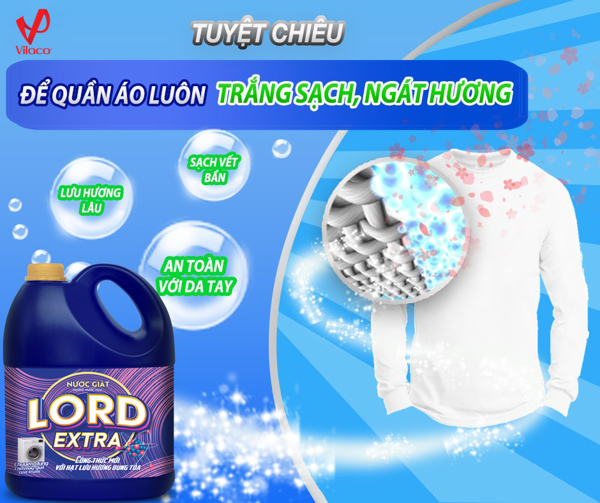 Take care of clothes with Lord extra long-lasting fragrance, regardless of the weather