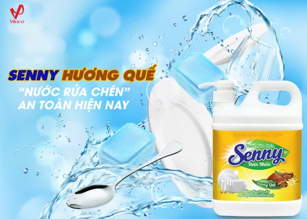 Nhẹ nhàng bếp núc với nước rửa chén Senny hương quế
