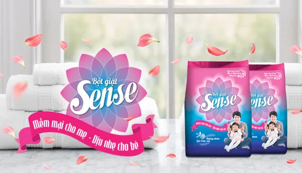 Quần áo cần giặt tay chọn ngay bột giặt Sense hương ngọt ngào