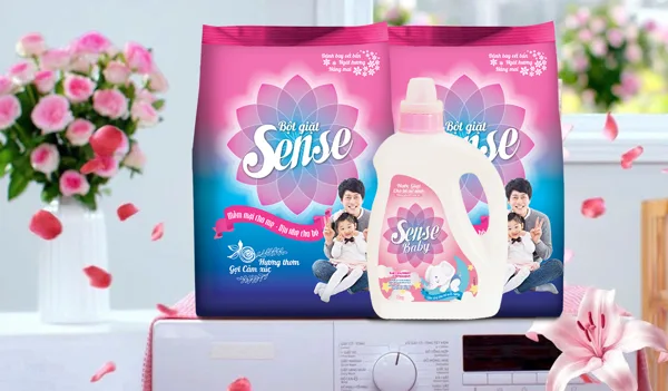 Bột Giặt Sense Hương Ngọt Ngào – Nâng Niu Từng Sợi Vải, Thơm Mát Cho Cả Gia Đình