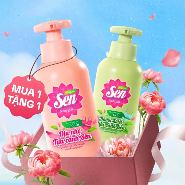 Deal Hời Chớ Bỏ Lỡ: Mua 1 Tặng 1 Nước Giặt Đồ Lót SEN Chỉ 99K!