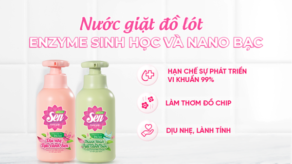 Cách Loại Bỏ Mùi Khó Chịu Trong Đồ Lót Bằng Nước Giặt Sen