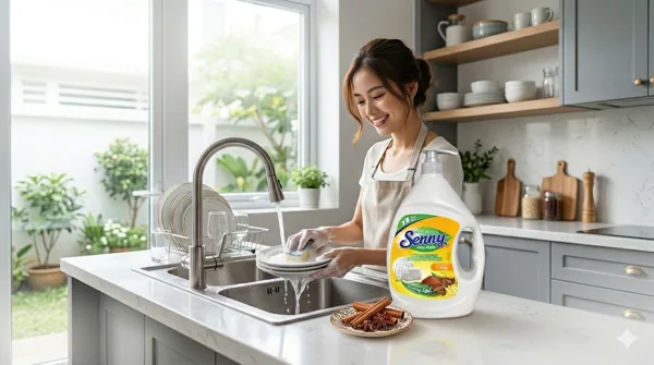 Nước Rửa Chén Senny Hương Quế – Nhỏ Gọn Nhưng “Có Võ”, Rửa Sạch Mà Thơm Ấm Cả Gian Bếp