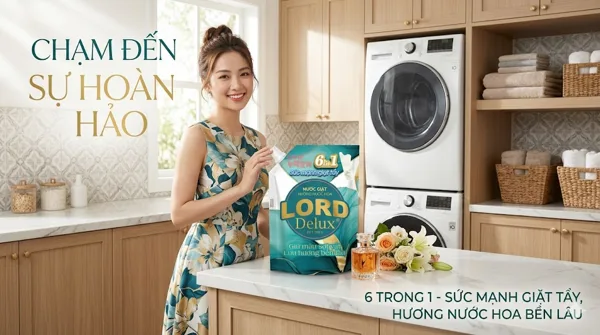 Nước Giặt Lord Delux Hương Nước Hoa – Giải Pháp Giặt Sạch Cao Cấp Cho Gia Đình Hiện Đại