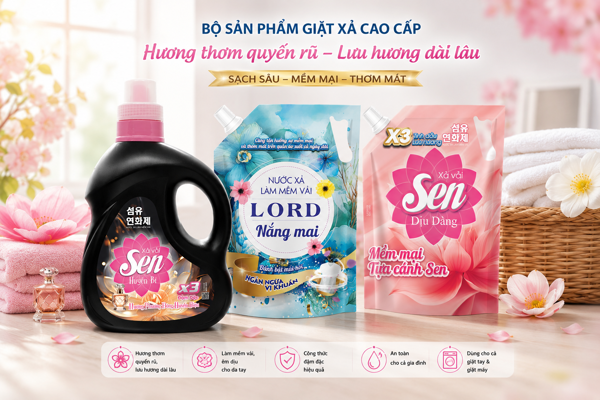 Đánh giá nước xả vải Sen & Lord Nắng Mai: Bí quyết quần áo ngát hương cả ngày