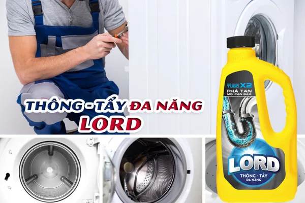 Lord multi-purpose cleaner removes all plaque in the washing machine drum - 99% clean