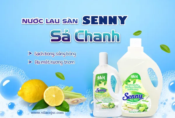 Clean floors - Fresh smell | Mom can rest assured because there is Senny floor cleaner with lemongrass scent