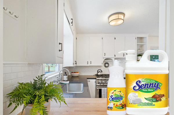 Why is Senny cinnamon dishwashing liquid so popular with customers?