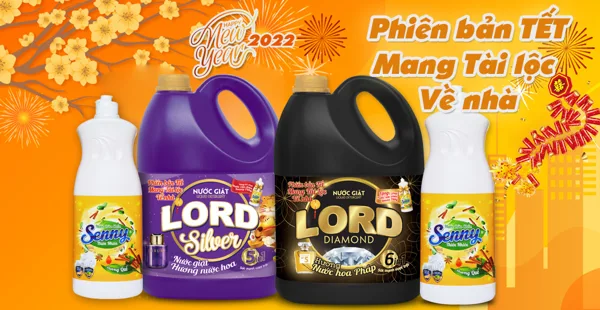 Tet version brings home fortune: Buy Lord washing liquid - Give away Senny dishwashing liquid