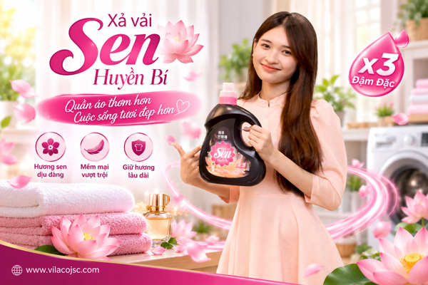 Xả Vải Sen Huyền Bí – Hương Sen Dịu Dàng, Mềm Mại, Lưu Hương Lâu Dài