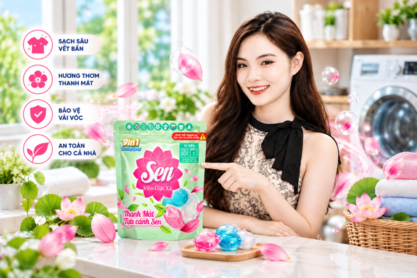 Viên Giặt Xả Sen 9in1: Bí Quyết Đơn Giản Hóa Công Việc Giặt Giũ Mỗi Ngày