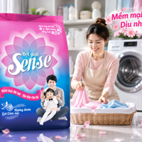 Bí Quyết Đánh Bay Vết Bẩn Nhanh Chóng Cho Quần Áo Sạch Sáng Như Mới Với Bột Giặt Sense
