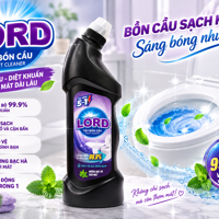 Nước Tẩy Bồn Cầu LORD 750g – Tẩy Sạch Vết Ố, Khử Mùi, Hương Bạc Hà Tươi Mát