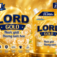 Nước Giặt Lord Gold 6in1 Sạch Vượt Trội, Hương Nước Hoa Sang Trọng