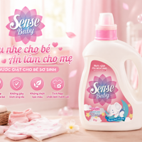 Nước Giặt Cho Bé Sơ Sinh SENSE BABY 3Kg – Dịu Nhẹ, Sạch Sâu, Chăm Sóc Quần Áo Bé Yêu