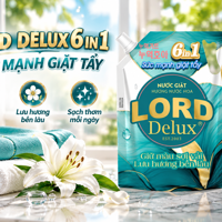 Nước Giặt Lord Delux 6 in 1 – Sạch Vết Bẩn, Giữ Màu Vải, Hương Thơm Dễ Chịu