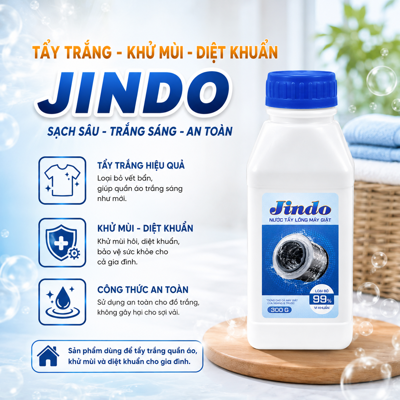 Nước Tẩy Lồng Máy Giặt Jindo 300G