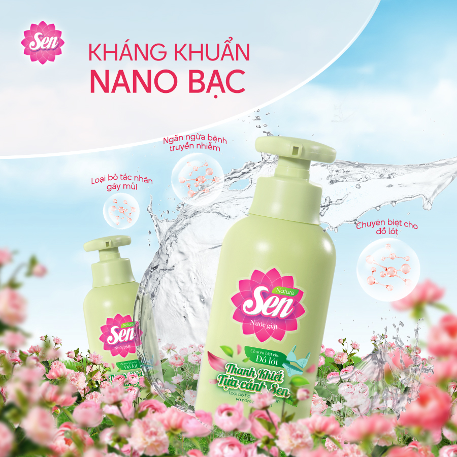 Nước Giặt Đồ Lót SEN dịu nhẹ