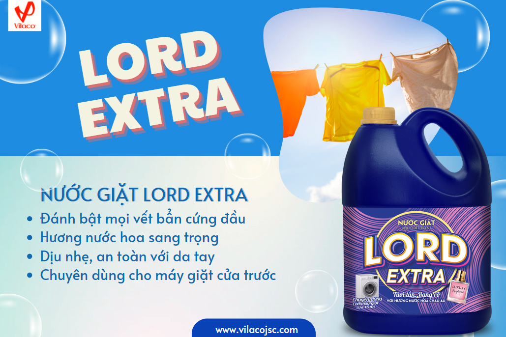 Nước giặt đậm đặc hương nước hoa  Lord Extra