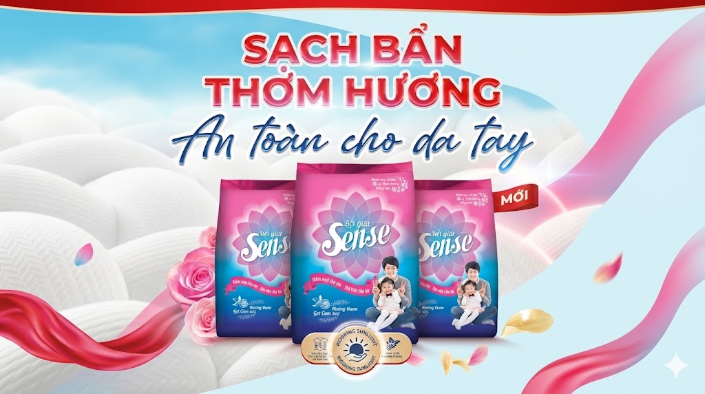 Bột Giặt SENSE Hương Thơm Gợi Cảm Xúc 