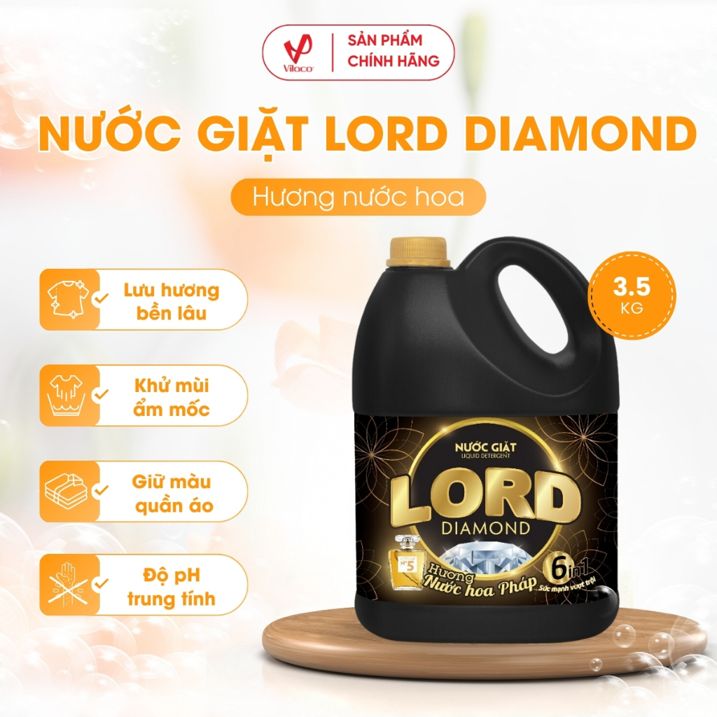 Nước giặt Lord Diamond hương nước hoa là một sản phẩm chăm sóc quần áo cao cấp