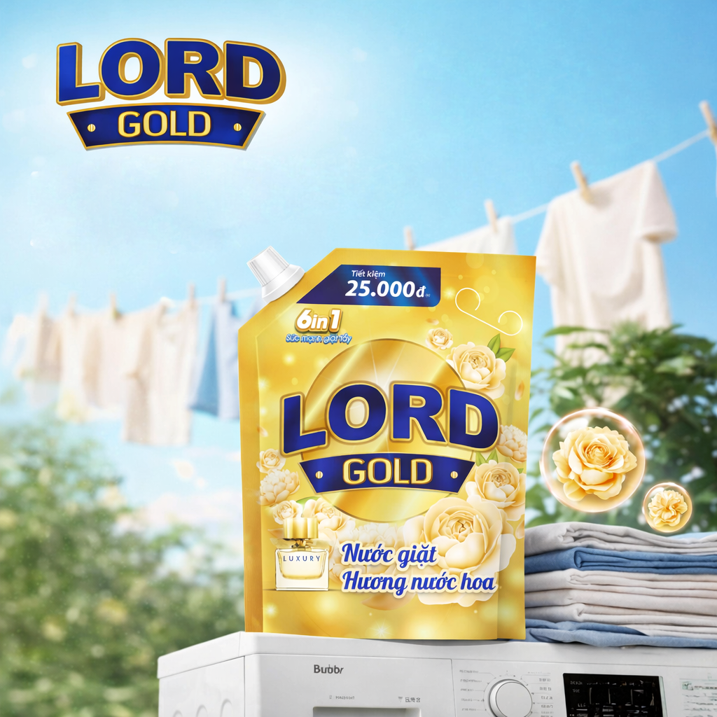 Nước giặt Lord Gold hương nước hoa