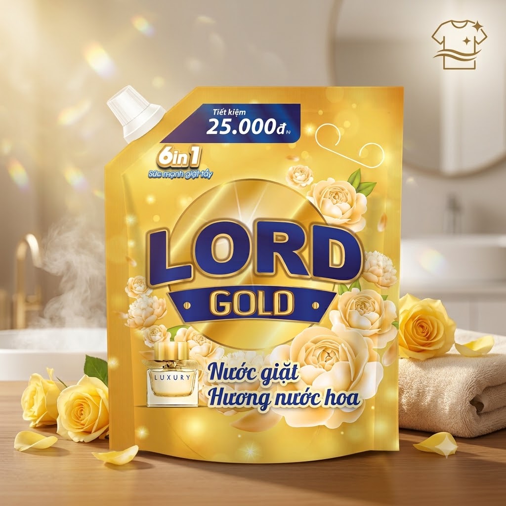 Nước Giặt Lord Gold Hương Nước Hoa