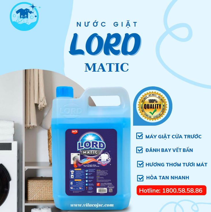 Nước giặt Lord Matic