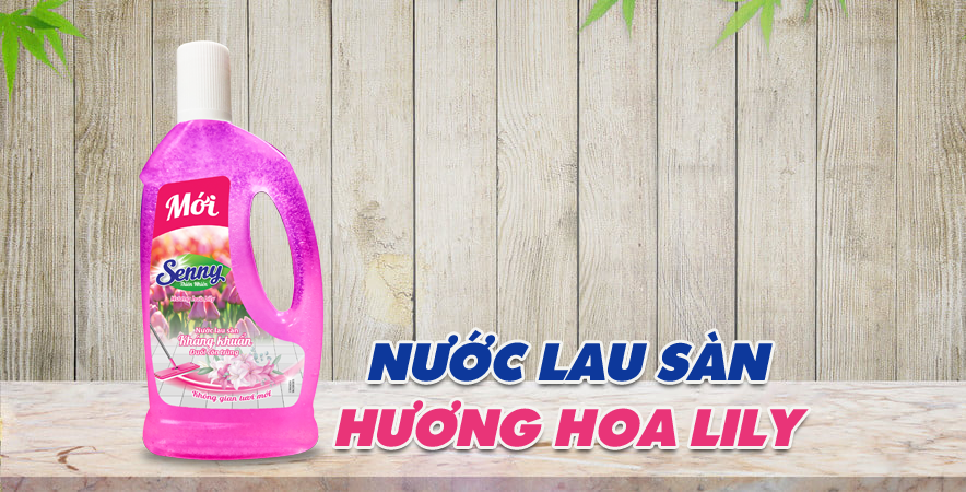 nước lau sàn hương hoa lily