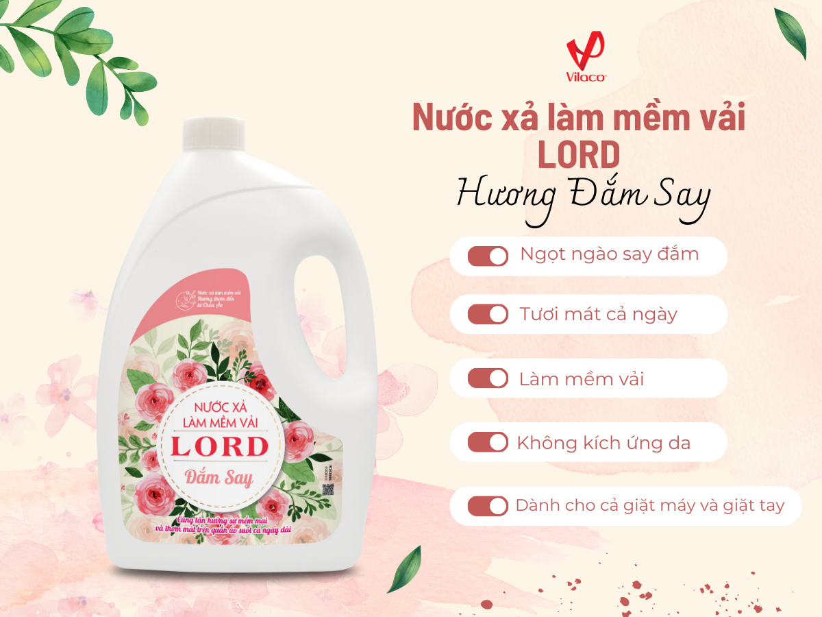 Nước Xả vải Lord - Hương đắm say