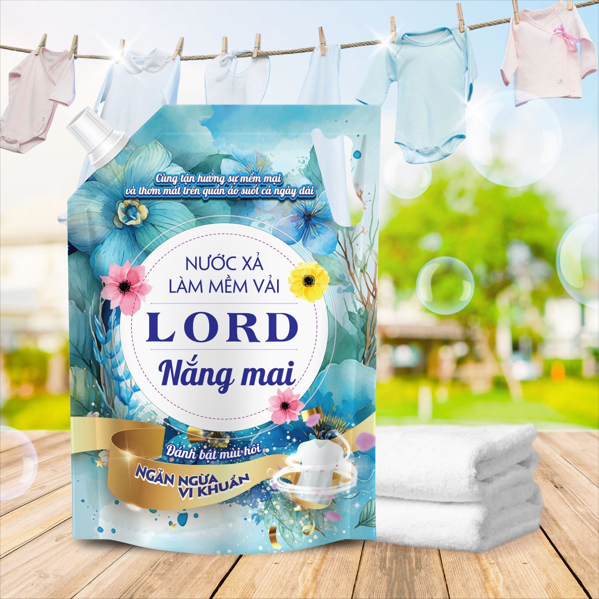 Nước xả vải Lord hương nắng mai 