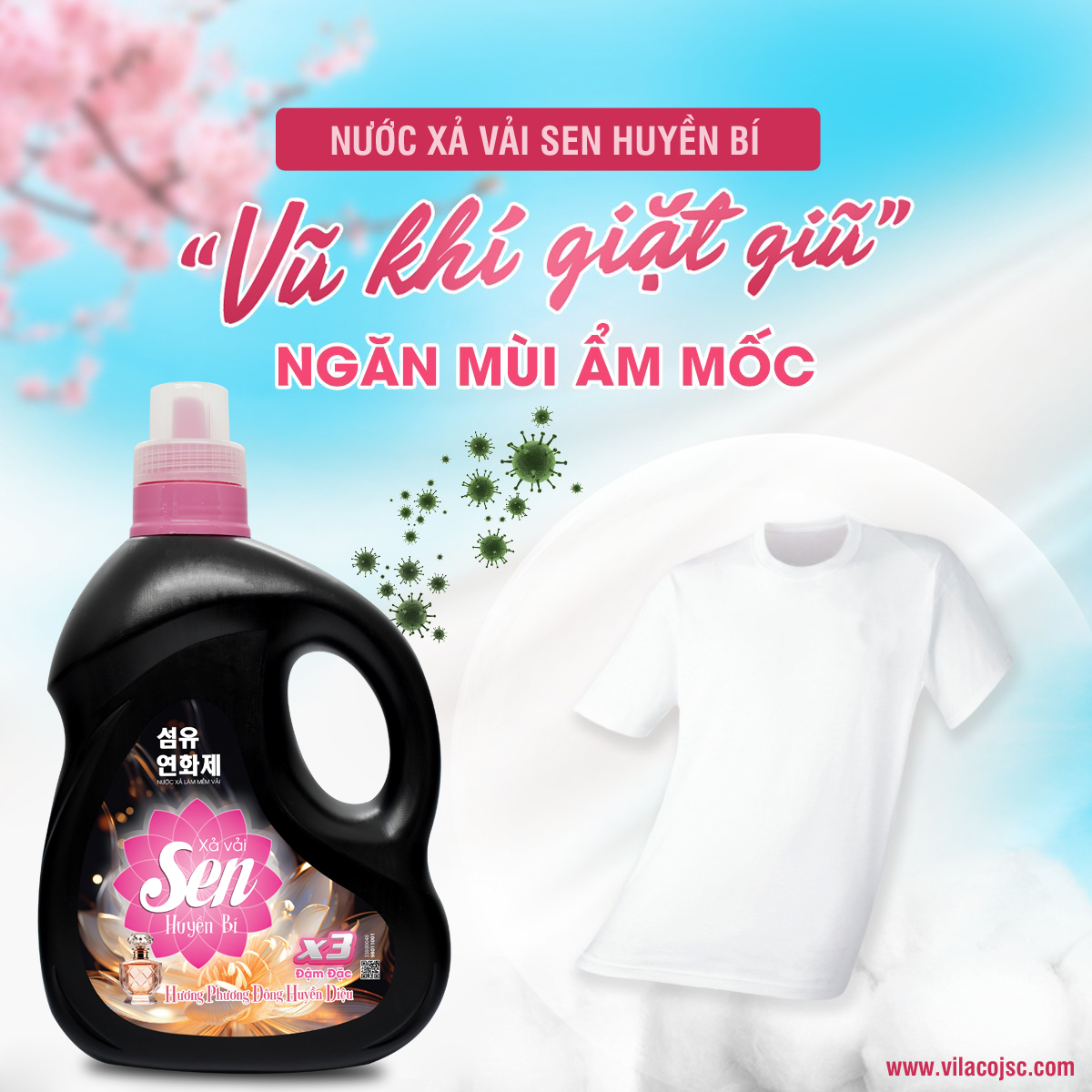 Nước xả vải Sen Huyền Bí