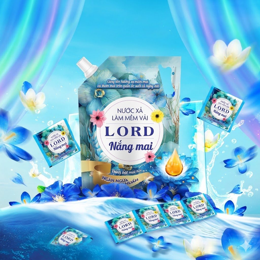  Nước Xả Làm Mềm Vải Lord Nắng Mai