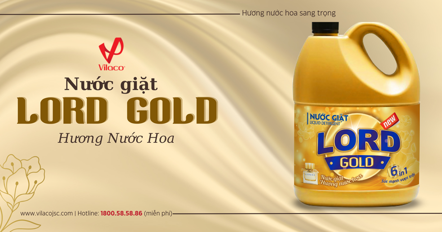 Nước giặt Lord gold hương nước hoa - Sạch, thơm, kinh tế cho mọi nhà