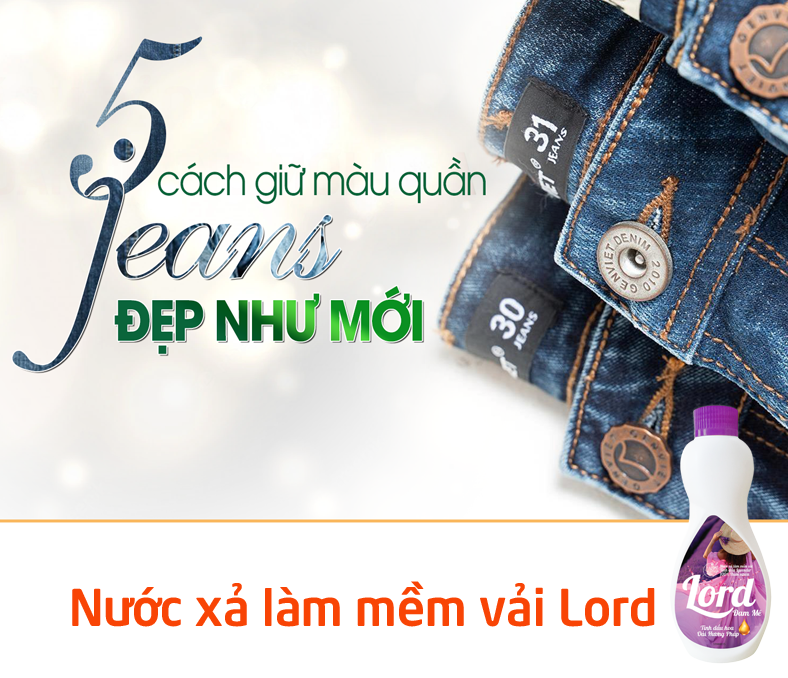 Sử dụng nước xả vải để giặt quần Jeans, nên hay không?