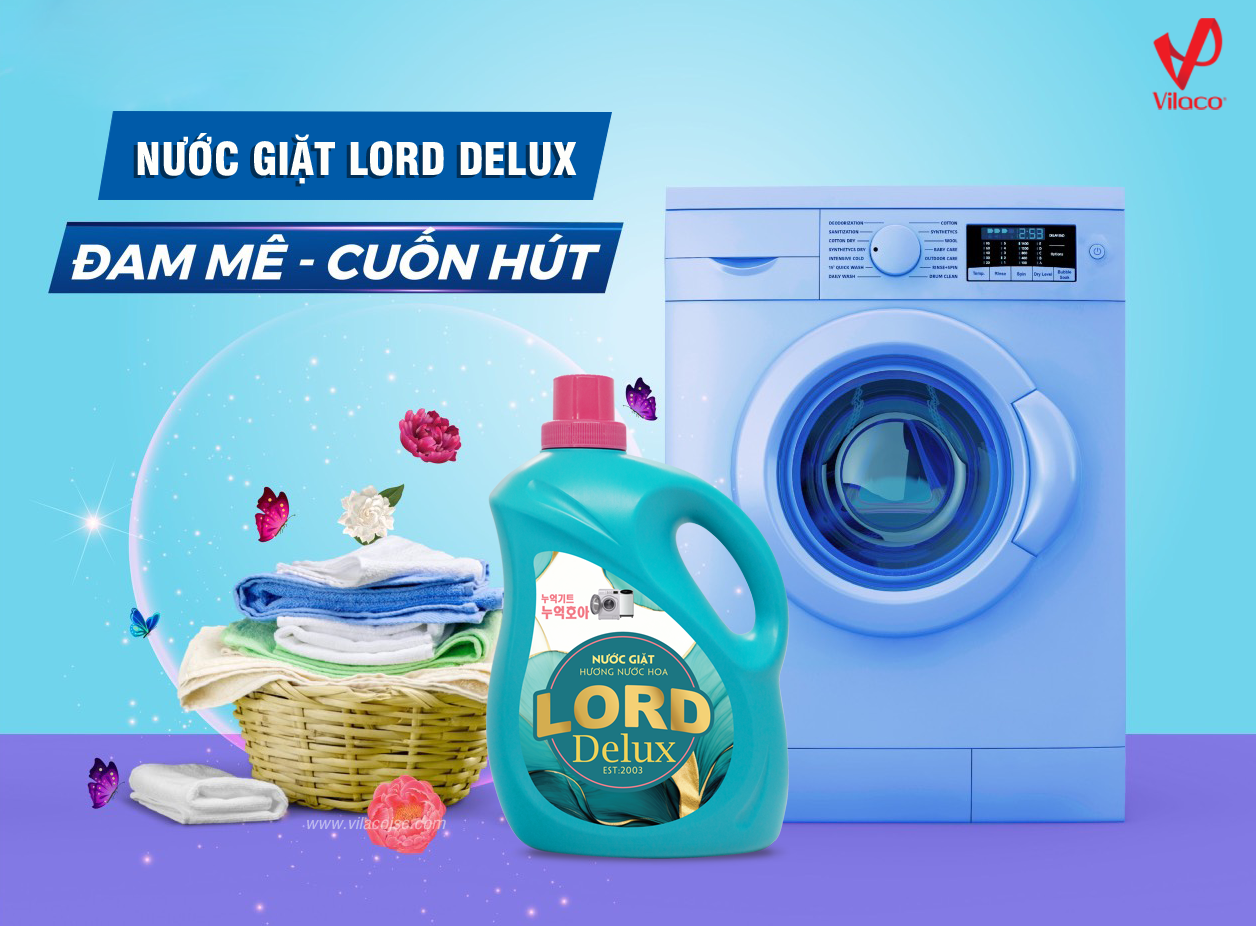 Nước giặt Lord Delux hương nước hoa tỏa ngát hương thơm được mọi chị em nội trợ mê mẩn