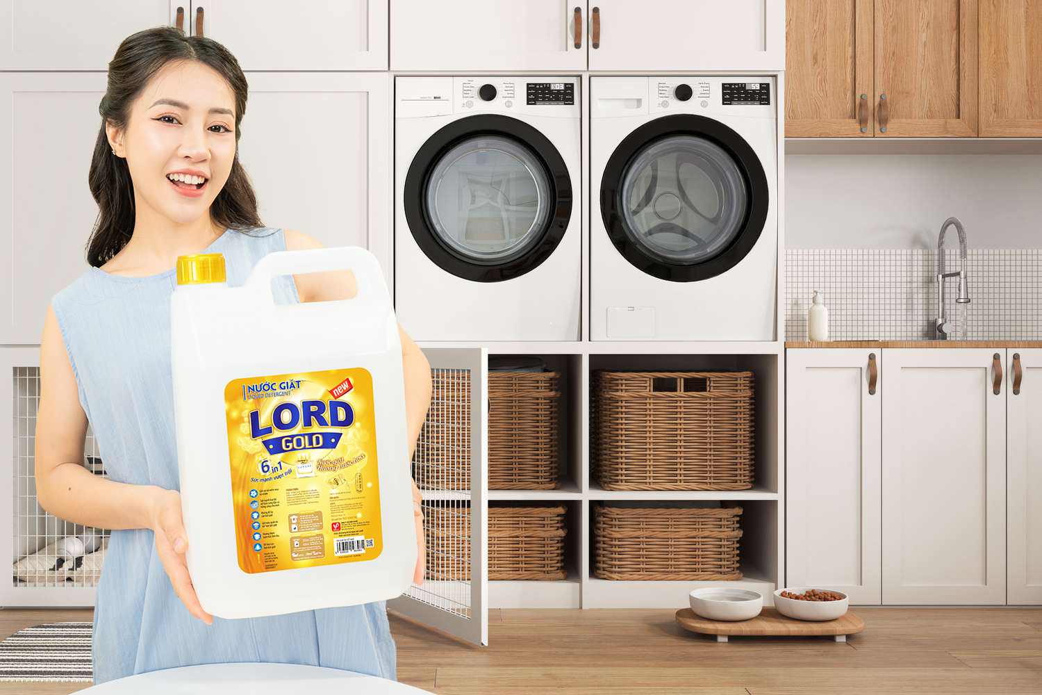 Lord Gold – Giặt Sạch Hơn, Hương Thơm Lâu Hơn, Chăm Sóc Quần Áo Mềm Mại