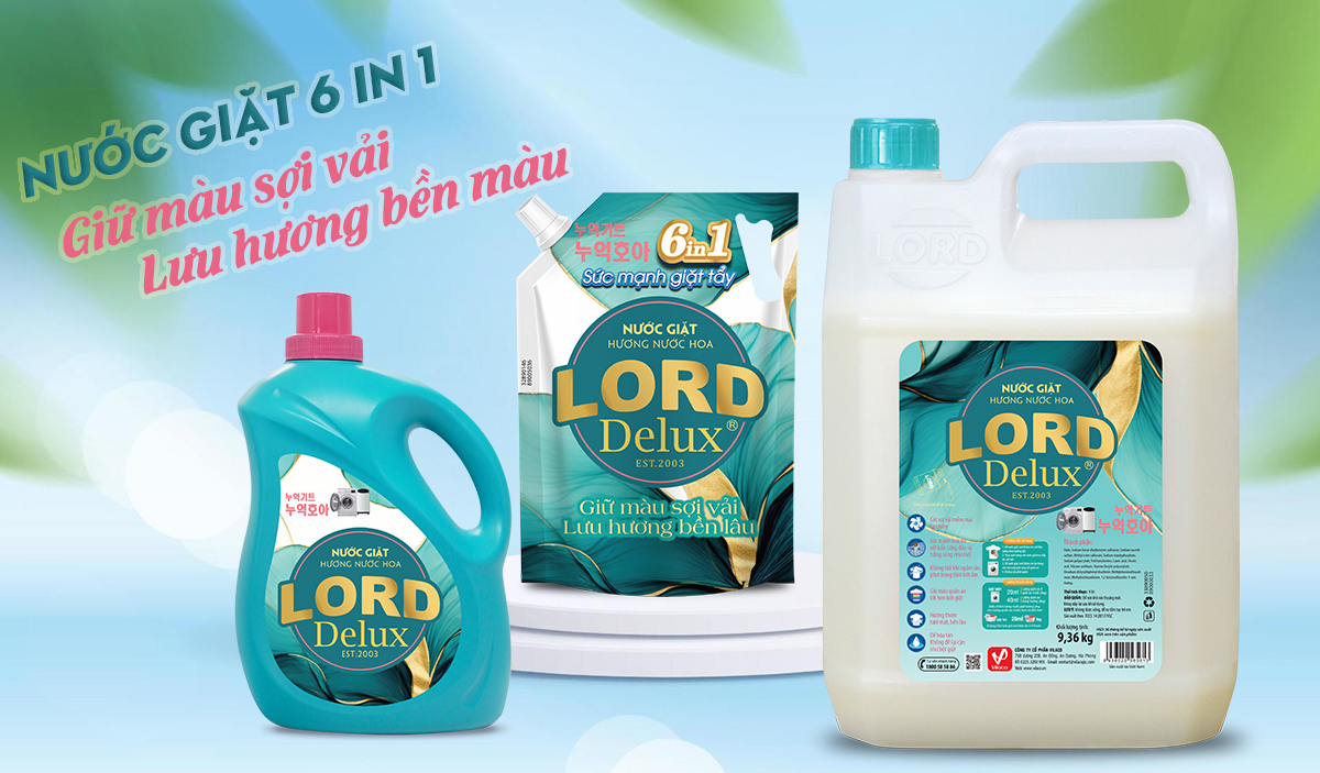 Nước Giặt Lord Delux - Tinh Tế Từng Giọt, Sạch Từng Sợi Vải