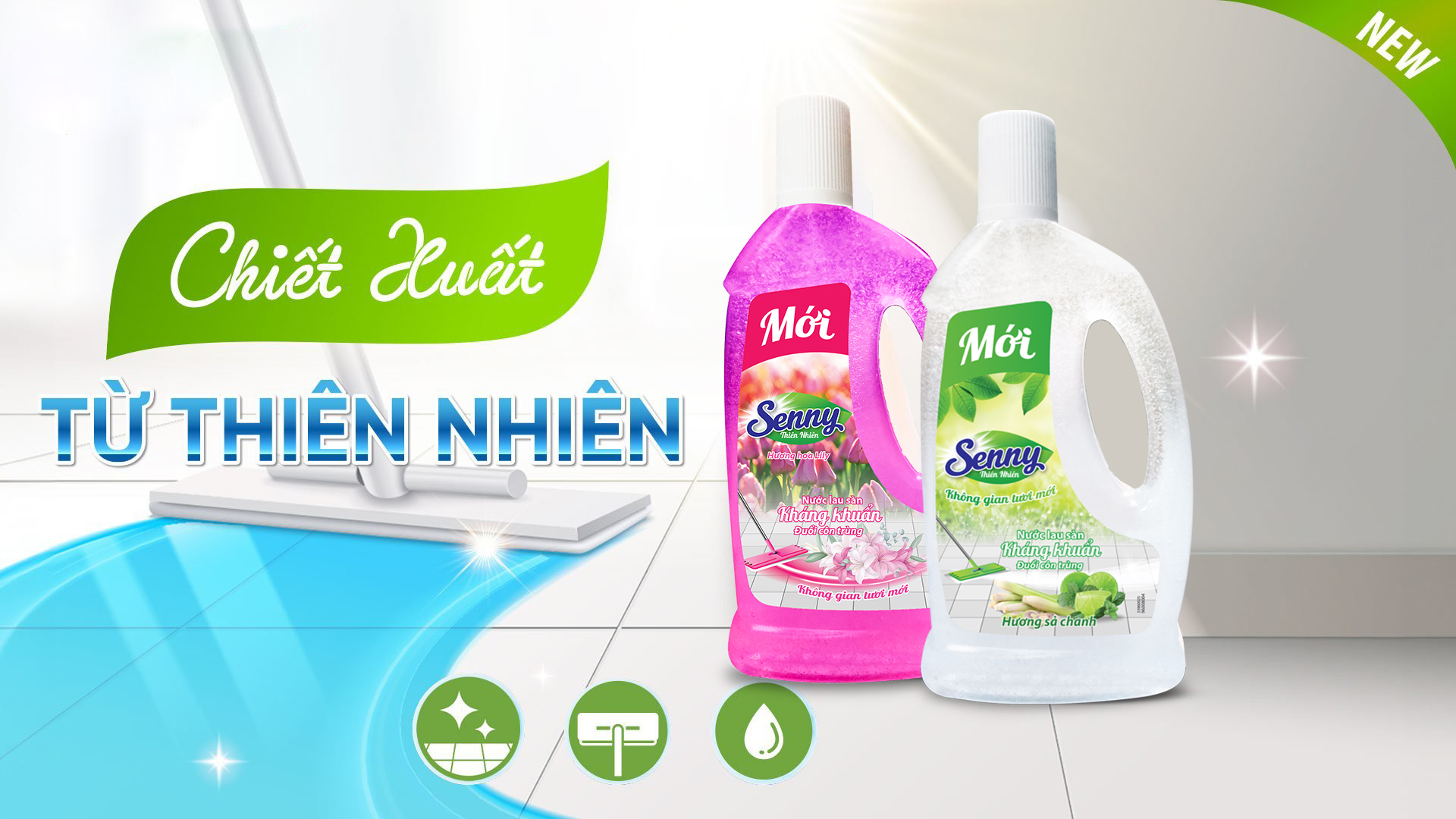 Nước Lau Sàn Senny Thiên Nhiên - Bảo Vệ Sàn Nhà, Mang Lại Hương Thơm Tự Nhiên