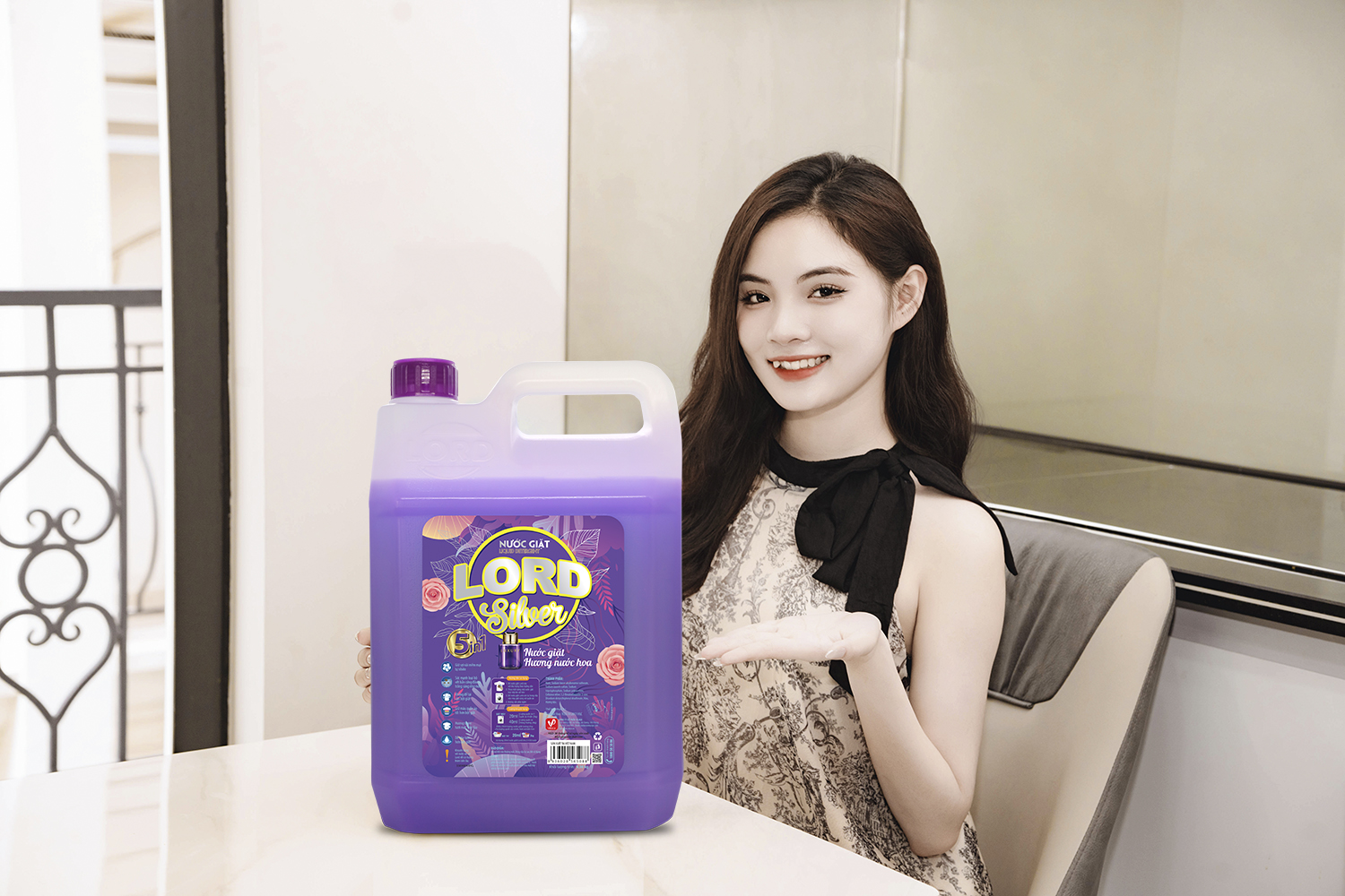 Nước Giặt – Xả LORD Silver – Hương Nước Hoa Tinh Tế
