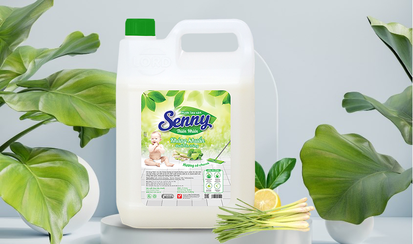 Lau Sàn Nhẹ Tay – Sạch Ngay Với Hương Sả Chanh Senny
