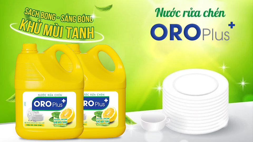 Trải Nghiệm Sạch Mát Tự Nhiên Với Nước Rửa Chén Oroplus Tinh Chất Chanh