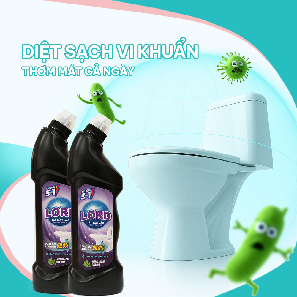 Tẩy Bồn Cầu Lord Hương Thơm Ngát – Giải Pháp Giữ Nhà Vệ Sinh Luôn Sạch Tinh Tươm 