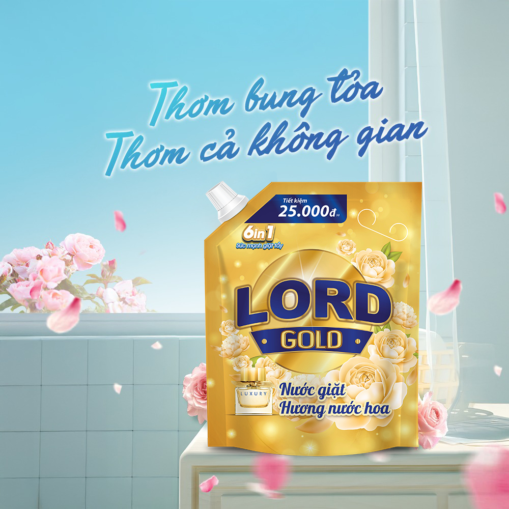 Nước Giặt Hương Nước Hoa Lord Gold – Lựa Chọn Của Người Yêu Sự Tinh Tế