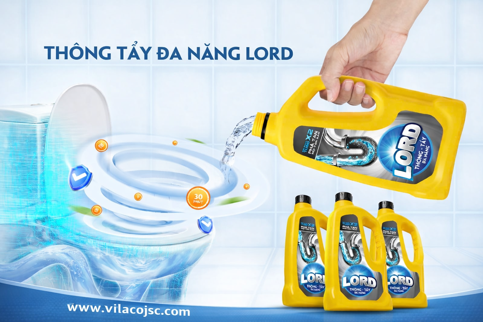 Thông – Tẩy Đa Năng Lord: Giải Pháp Thông Tắc, Làm Sạch Đường Ống Hiệu Quả Cho Mọi Gia Đình