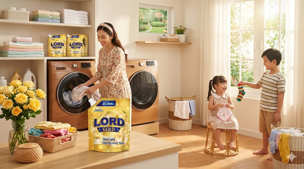 Review Nước Giặt Lord Gold – Thơm Lâu Như Nước Hoa