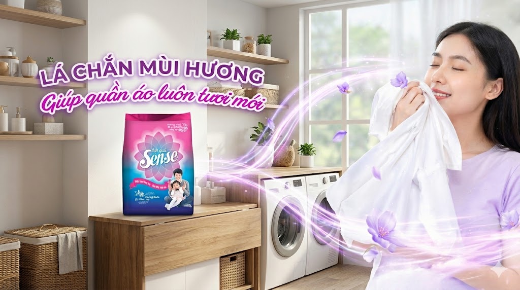 Bột Giặt SENSE Hương Thơm Gợi Cảm Xúc – Khi Việc Giặt Giũ Không Chỉ Là Làm Sạch